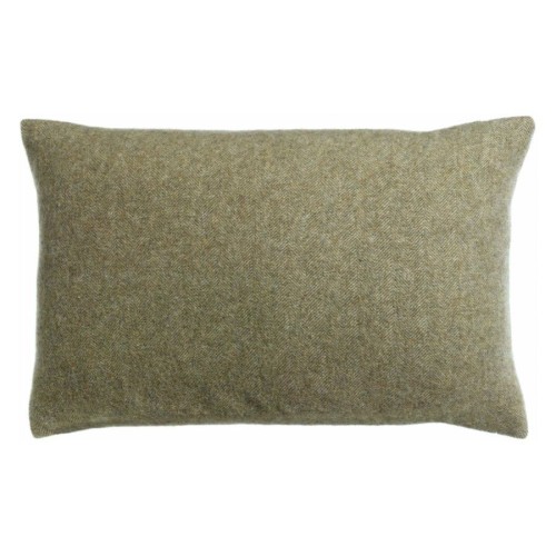 Coussin laine mérinos/cachemire Carina Olive 40x65, Vivaraise