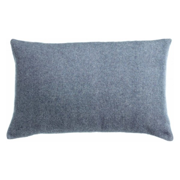 Coussin laine mérinos/cachemire Carina Tempête 40x65, Vivaraise