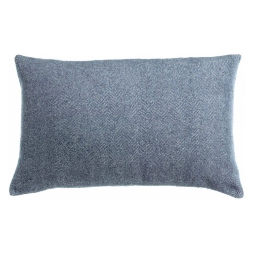Coussin laine mérinos/cachemire Carina Tempête 40x65, Vivaraise