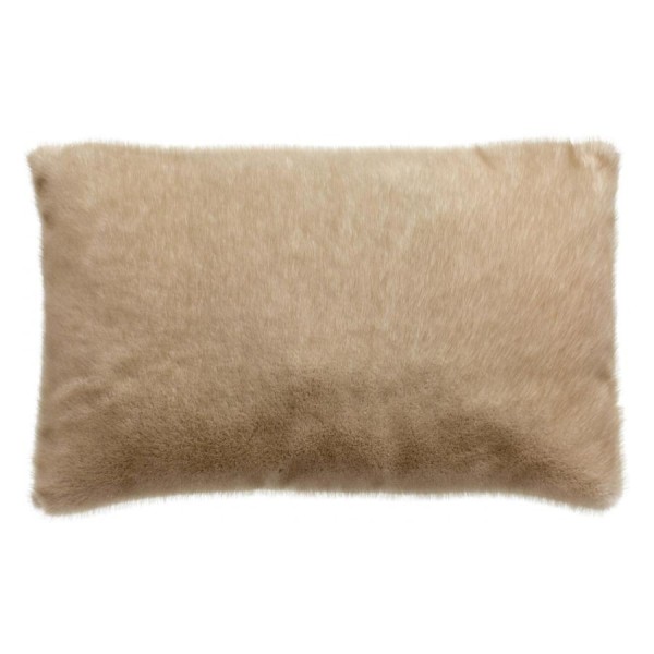 Coussin fausse fourrure Liwen Naturel 40x65, Vivaraise