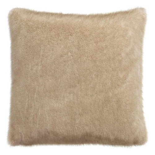 Coussin fausse fourrure Liwen Naturel 45x45, Vivaraise