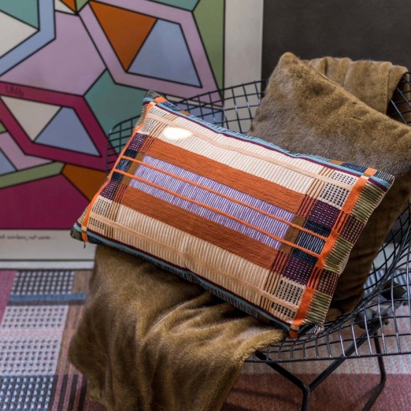 Coussin fausse fourrure Liwen Café 40x65,...