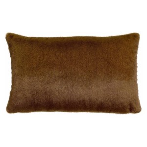 Coussin fausse fourrure Liwen Café 40x65, Vivaraise