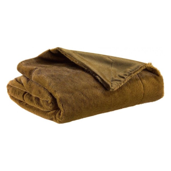 Coussin fausse fourrure Liwen Café 40x65,...