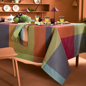 Petit Carré déco coton jacquard Mille Baies Shetland, Garnier Thiébaut 2