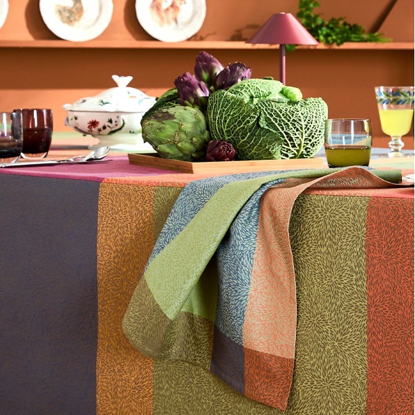 Chemin de table coton jacquard Mille Baies...