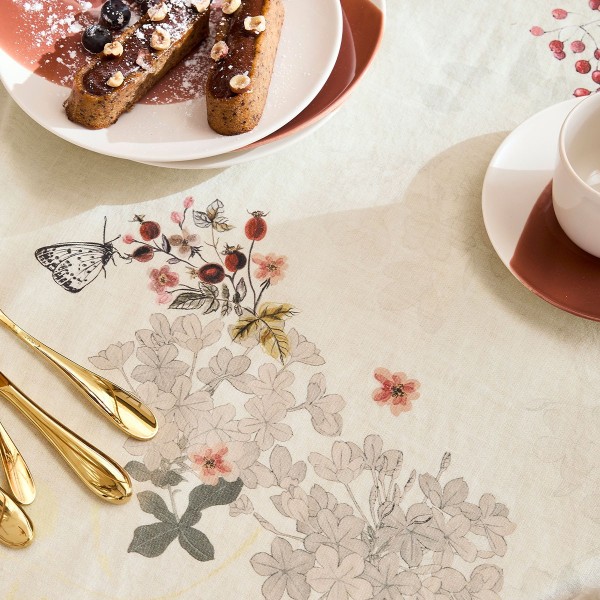 Petit carré déco métis lin/coton lavé Vintage...