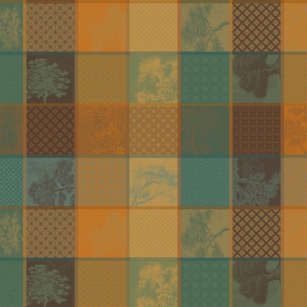 Tissu enduit Mille Trees Forêt, laize 180cm,...