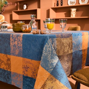 Petit Carré déco coton jacquard Mille Branchages Crépuscule, Garnier Thiébaut 2