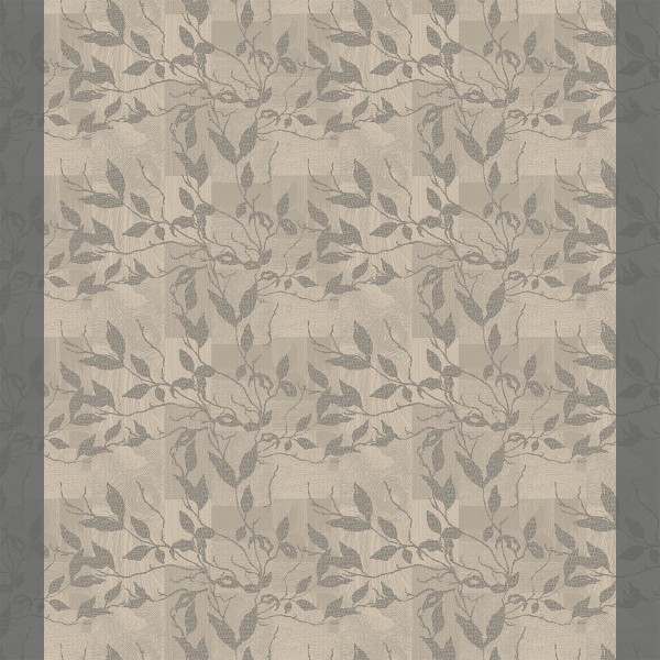 Tissu sur mesure Mille Prunus Silver laize...