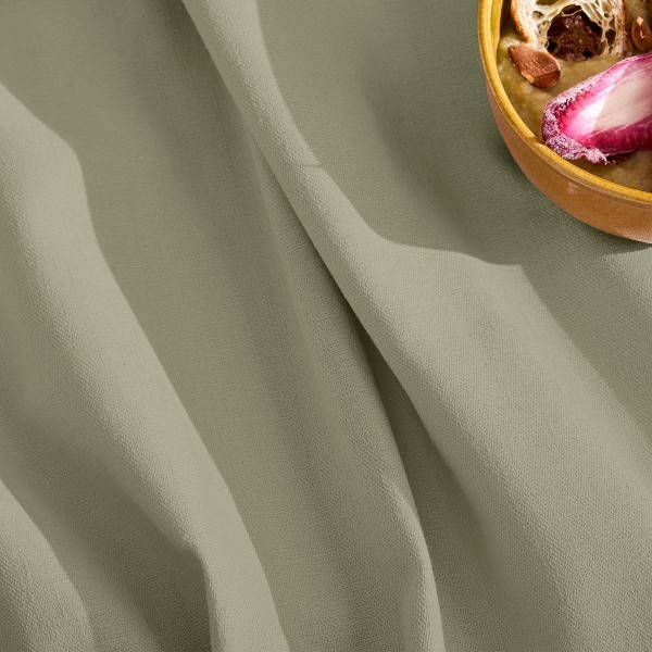 Nappe sur mesure coton uni Bastide Verde laize...