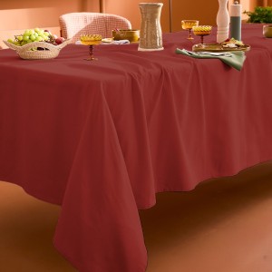 Nappe sur mesure coton uni Bastide Scarlet laize 180cm, Garnier-Thiébaut 2