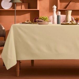 Nappe sur mesure coton uni Bastide Or pale laize 180cm, Garnier-Thiébaut 2
