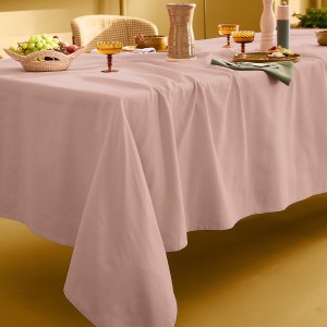 Nappe sur mesure coton uni Bastide Papaye laize 180cm, Garnier-Thiébaut