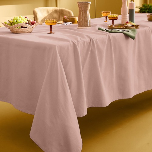 Nappe sur mesure coton uni Bastide Papaye laize 180cm, Garnier-Thiébaut