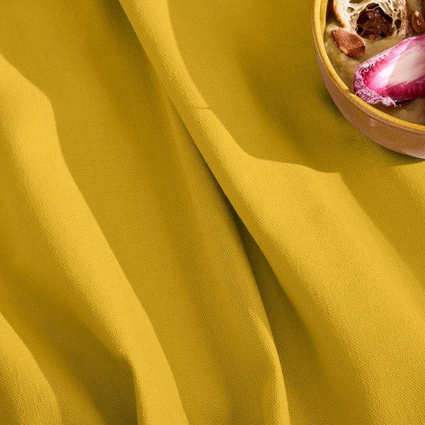 Nappe sur mesure coton uni Bastide Curry laize...