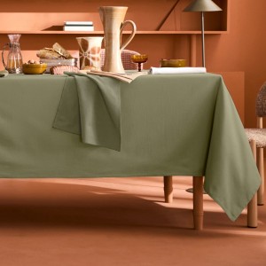 Nappe sur mesure coton uni Bastide Kaki laize 180cm, Garnier-Thiébaut 2