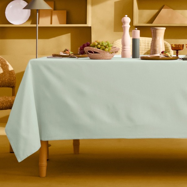 Nappe sur mesure coton uni Bastide Celadon...