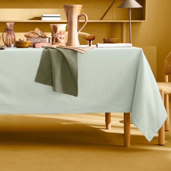 Nappe sur mesure coton uni Bastide Celadon...