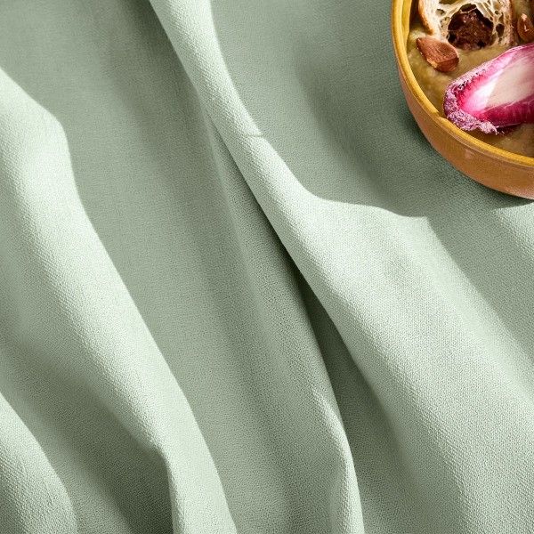 Nappe sur mesure coton uni Bastide Celadon...