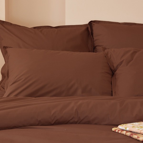 Taie unie en percale de coton 80 fils Première,...