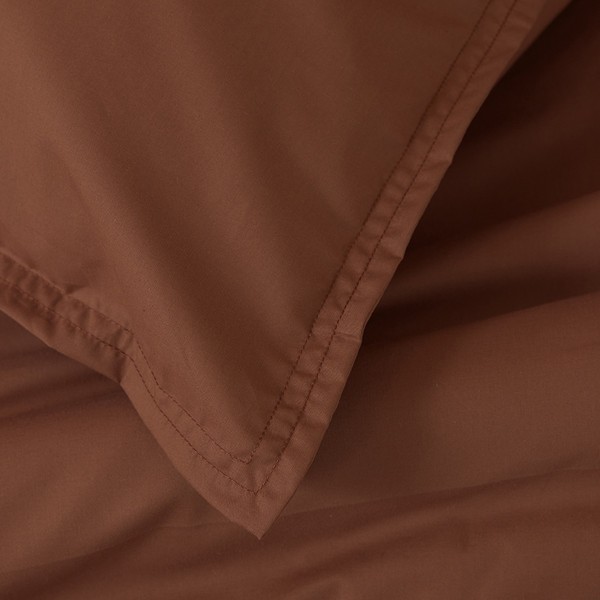 Housse de couette unie en percale de coton 80...