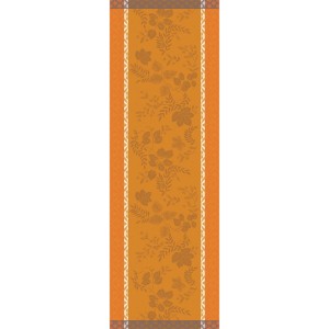 Chemin de table Manor Lane Coloquinte, Le Jacquard Français