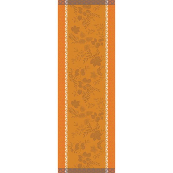Chemin de table Manor Lane Coloquinte, Le Jacquard Français