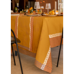 Nappe enduite Manor Lane Coloquinte, Le Jacquard Français