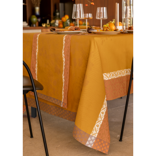 Tissu enduit Manor Lane Coloquinte, laize 180cm, Le Jacquard Français