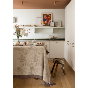 Nappe enduite sur mesure Manor Lane Rosé des prés, laize 180cm, Le Jacquard Français