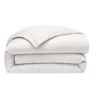 Le Jacquard Français - Parure de lit jacquard Coton, Lin 120 fils/cm² Hôtel particulier Stuc 2