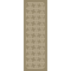 Chemin de table jacquard pur lin Hôtel particulier Buis, Le Jacquard Français