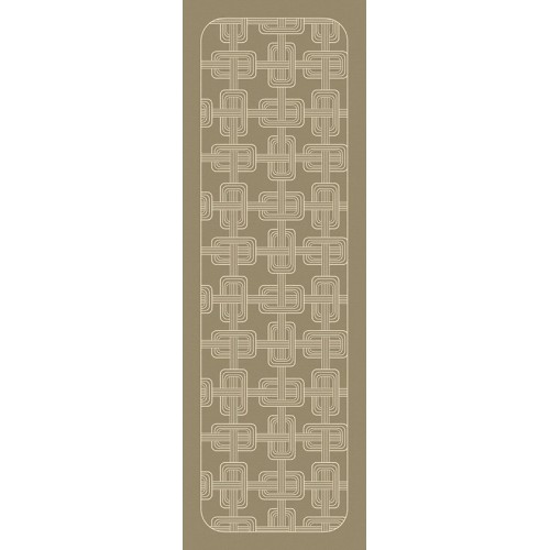 Chemin de table jacquard pur lin Hôtel particulier Buis, Le Jacquard Français