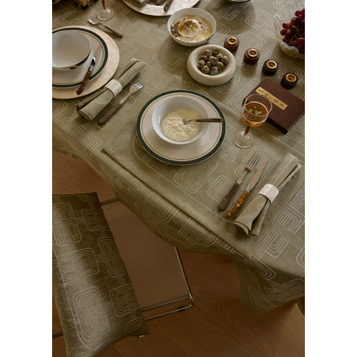 Sets de table antitache pur lin Hôtel particulier Buis, Le Jacquard Français