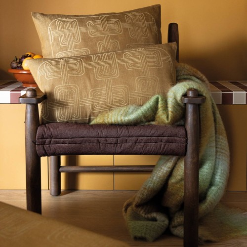 Housse de coussin pur lin Hôtel particulier Boiseries, Le Jacquard Français