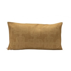 Housse de coussin pur lin Hôtel particulier Boiseries, Le Jacquard Français 2