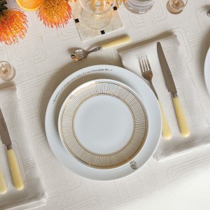 Petit Carré déco jacquard pur lin Hôtel particulier Stuc, Le Jacquard Français 2