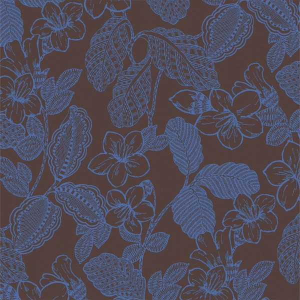 Nappe coton Sulawesi Terre indigo, Le Jacquard...