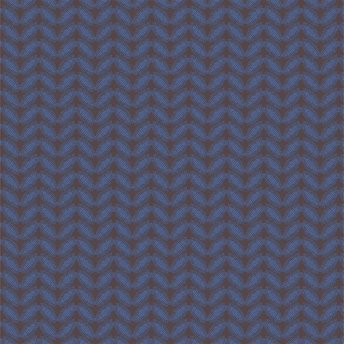 Serviettes de table coton Sulawesi Feuillage Terre indigo, Le Jacquard Français