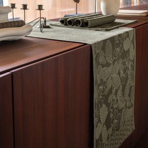 Chemin de table coton Sulawesi Canopée, Le Jacquard Français 2