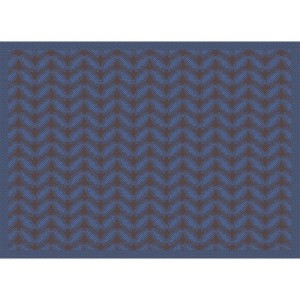 Sets de table enduits Sulawesi Feuillage Terre indigo, Le Jacquard Français