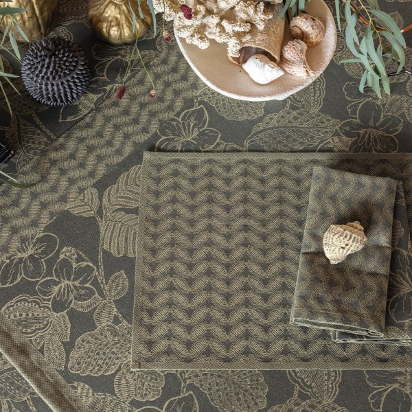 Sets de table enduits Sulawesi Feuillage...