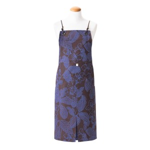 Tablier de cuisine coton Sulawesi Terre indigo, Le Jacquard Français 2