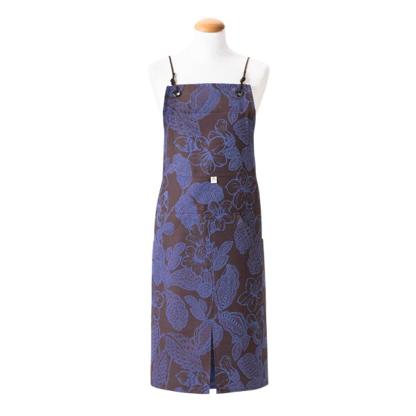 Tablier de cuisine coton Sulawesi Terre indigo,...