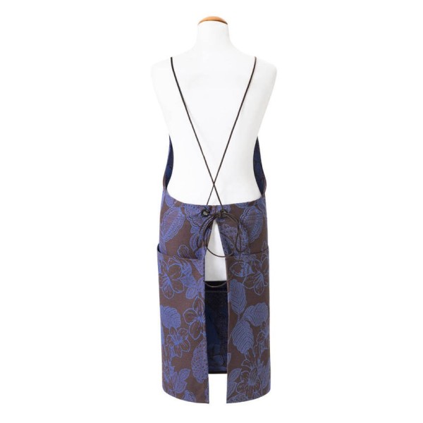 Tablier de cuisine coton Sulawesi Terre indigo,...