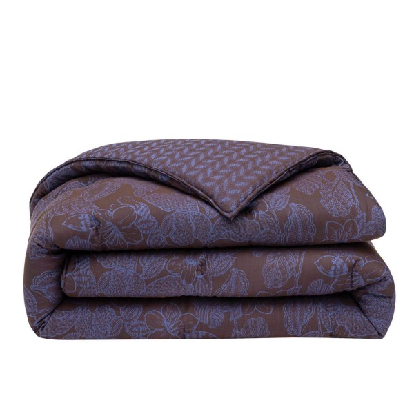 Courtepointe jacquard matelassé réversible...