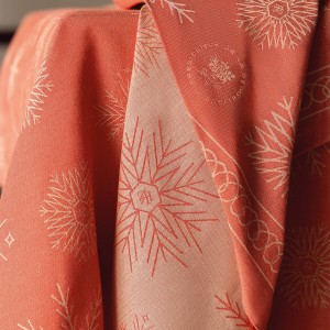 Nappe Ciel étoilé Rouge, Le Jacquard Français