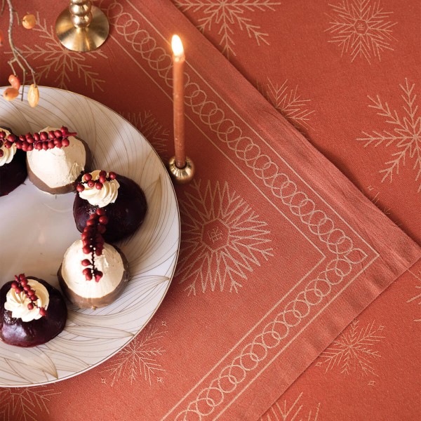 Nappe Ciel étoilé Rouge, Le Jacquard Français