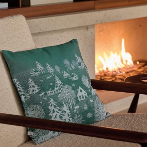 Housse de coussin coton Sous les étoiles Gui, Le Jacquard Français